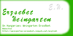 erzsebet weingarten business card
